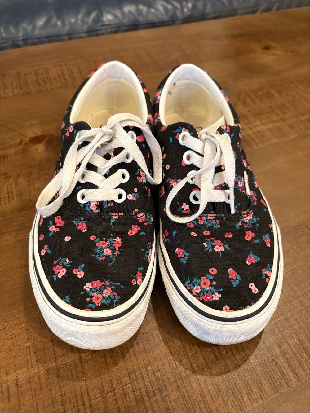 Vans Era Black Floral Lace-Up Sneakers